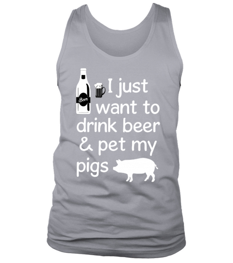 Pig drink beer Tank Top Unisex