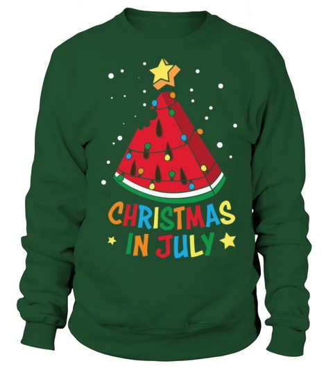 Christmas in july xmas in july watermelon tree Women's Sweatshirt