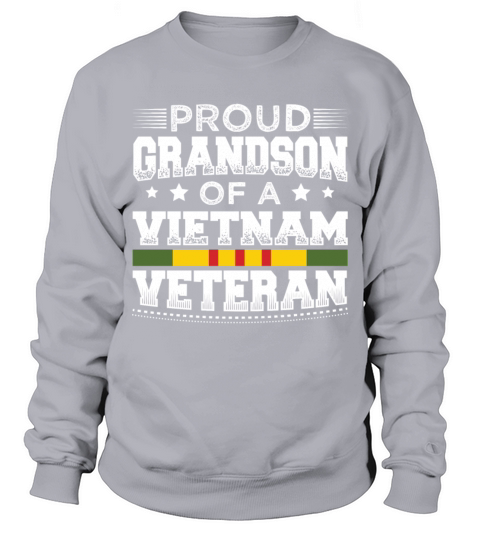Patriotic Grandson of a Vietnam Veteran Army Gift Men's Sweatshirt