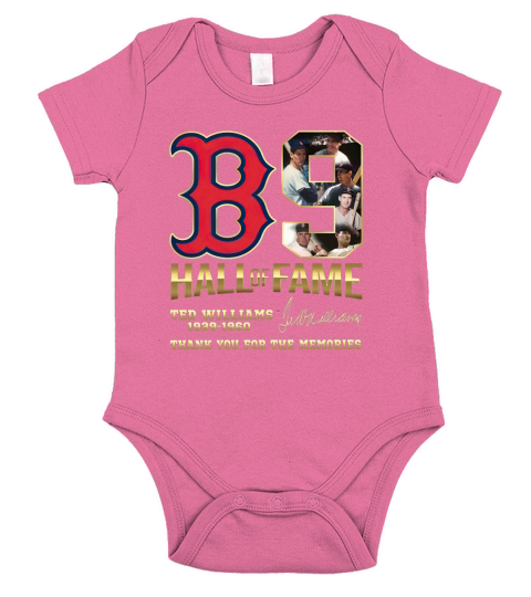 B9 Hall Of Fame Ted Williams 1939-1960 thank you for the memories signature Short Sleeve Baby One-Piece
