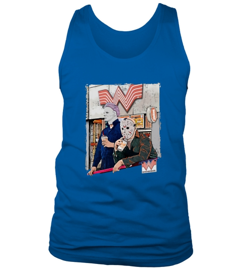 Michael Myers and Jason Voorhees drink Whataburger Tank Top Unisex