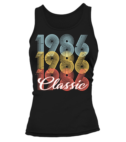 Classic Vintage 35th birthday Shirt Born In 1986 Women's Tank Top