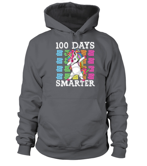 100 Days Of School Dabbing Unicorn Smarter Women's Hoodie