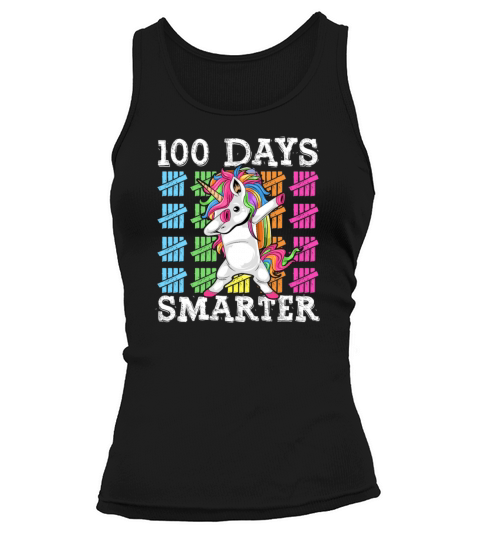 100 Days Of School Dabbing Unicorn Smarter Women's Tank Top