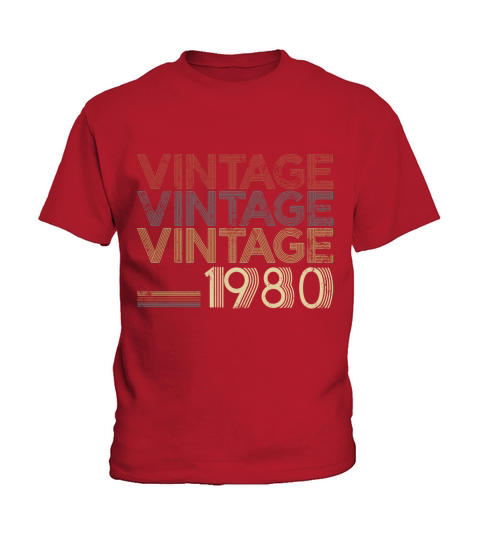 Retro Classic Vintage 1980 - 38th Gift 38 Yrs Years Old Kids T-Shirt