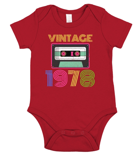 Vintage 1978 Short Sleeve Baby One-Piece