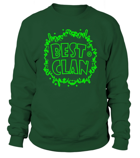 best clan green splash Men's Sweatshirt