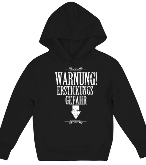 Warning danger of suffocation Vintage Schniblow Gi Kids Hoodie