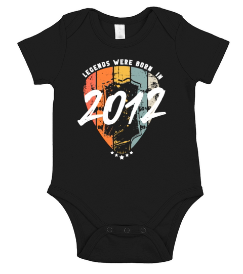 2012 Birthday Guitar Guitarist Short Sleeve Baby One-Piece