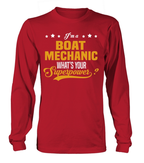 Boat Mechanic Long sleeved Unisex