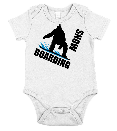 Snowboarding Short Sleeve Baby One-Piece