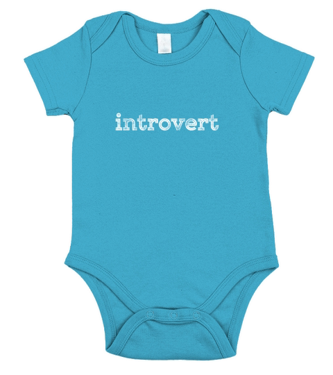 Retro Graphic Introvert Identity Short Sleeve Baby One-Piece