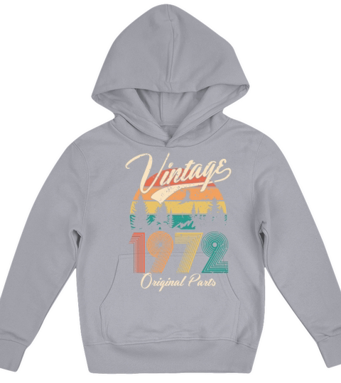 Vintage 1972 - 50 years old - 50th birthday gift Kids Hoodie