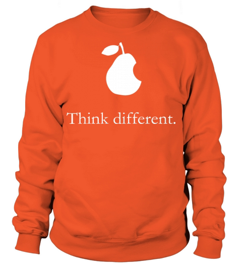 Apple Parody Pear Think different Men's Sweatshirt