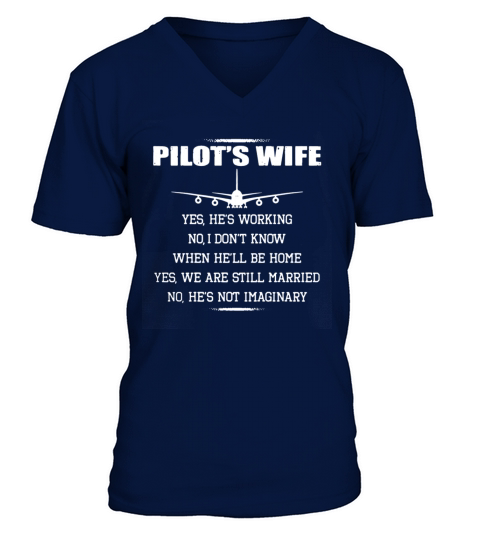 Pilots Wife Shirt Men's V-Neck T-shirt