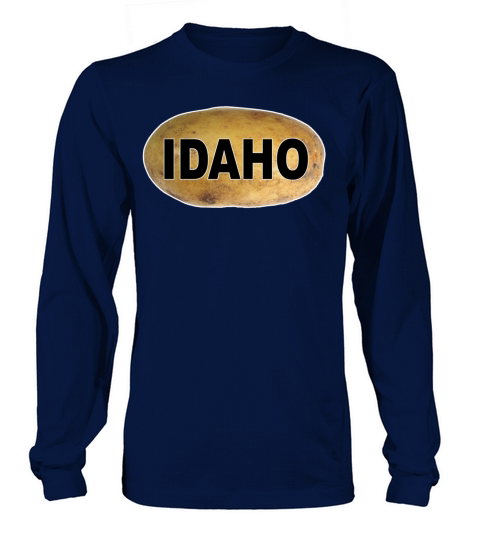 Idaho Potatoes Euro Style Oval Car Women's Long Sleeve