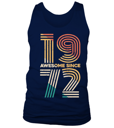 Vintage 1972 - 50 years old - 50th birthday gift Tank Top Unisex