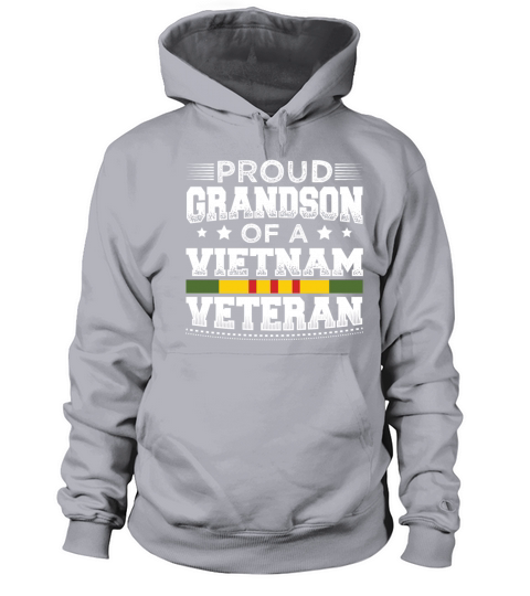 Patriotic Grandson of a Vietnam Veteran Army Gift Men's Hoodie
