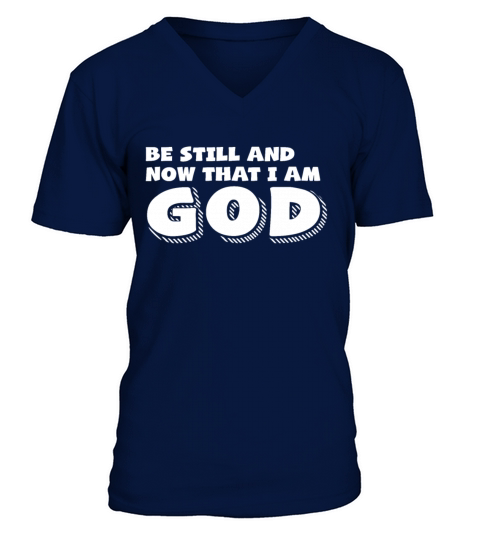Be Still And Know That I Am God Hope Men's V-Neck T-shirt