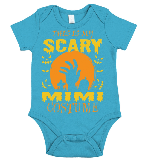 This Is My Scary Mimi Costume Halloween Short Sleeve Baby One-Piece
