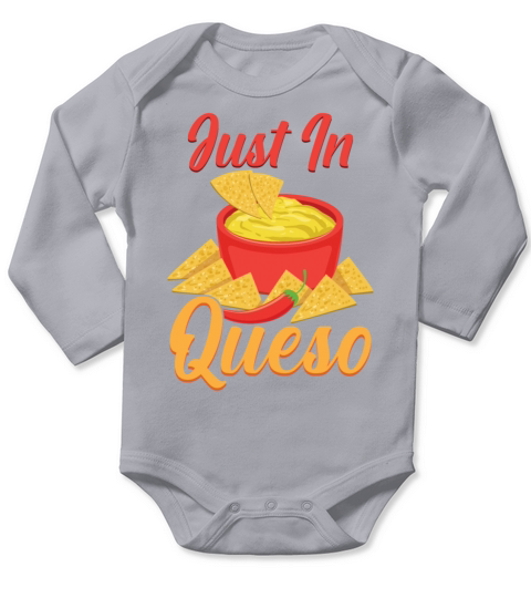 Cheese Queso Cinco De Mayo Nacho Mexican Food Long Sleeve Baby One-Piece