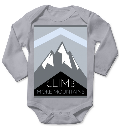 Climb more mountains sports Long Sleeve Baby One-Piece