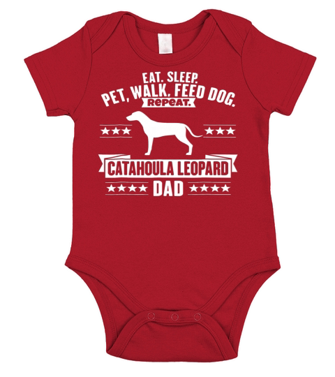 Catahoula Leopard Dog Gift - Pet Joke Gag - Dog Da Short Sleeve Baby One-Piece