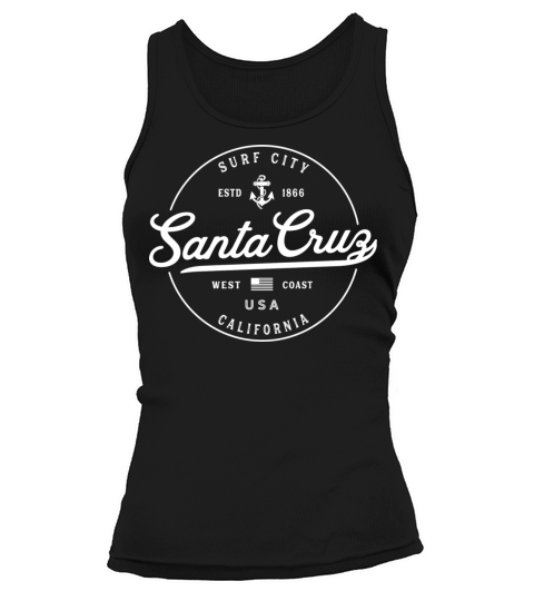 Nautical Anchor Santa Cruz California Travel Vacat Women's Tank Top