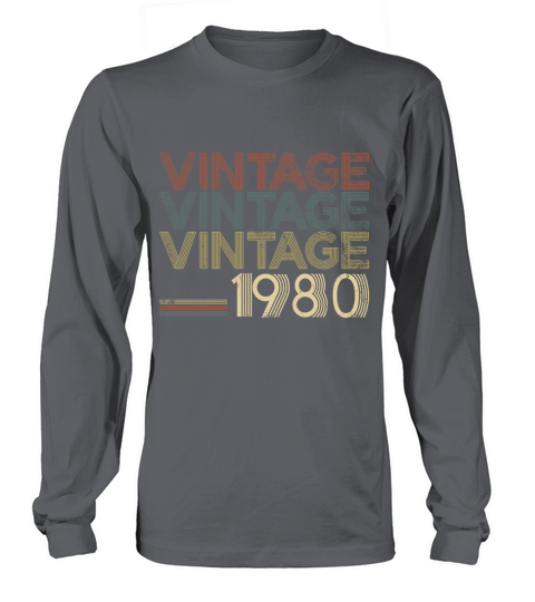 Retro Classic Vintage 1980 - 38th Gift 38 Yrs Years Old Long sleeved Unisex