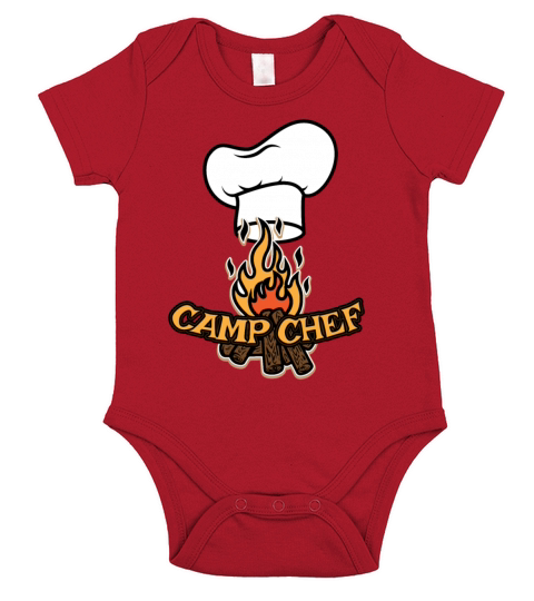 Camp Chef Gift for Summer Campsite Cooks and Short Sleeve Baby One-Piece