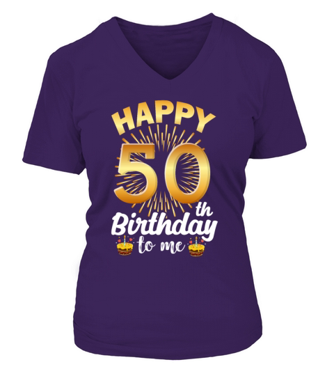 50th birthday 50 years old Dad Mom Gift Shirt V-neck T-Shirt Woman