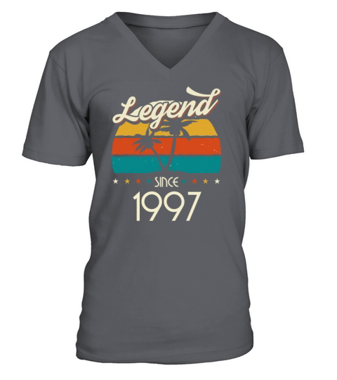 1997 Vintage born in Retro age Birthday gift idea Men's V-Neck T-shirt