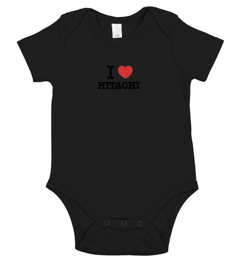 I Love HITACHI Short Sleeve Baby One-Piece