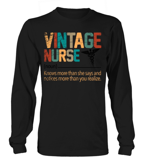 Vintage Nurse Women's Long Sleeve