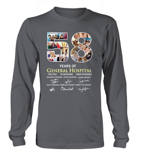 58 Years Of General Hospital 1963 2021 58 Seasons 14588 Episodes Signatures Long sleeved Unisex