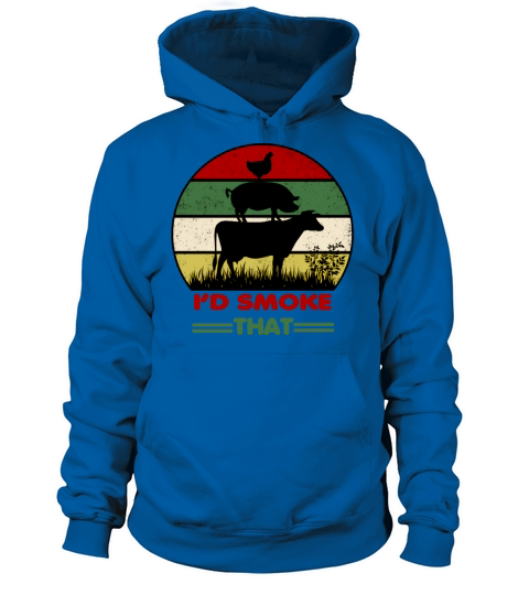 I d Smoke That Retro Vintage FUNNY BBQ Women's Hoodie