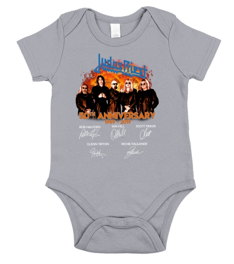 Judas Priest 50th Anniversary 1969 2019 Short Sleeve Baby One-Piece