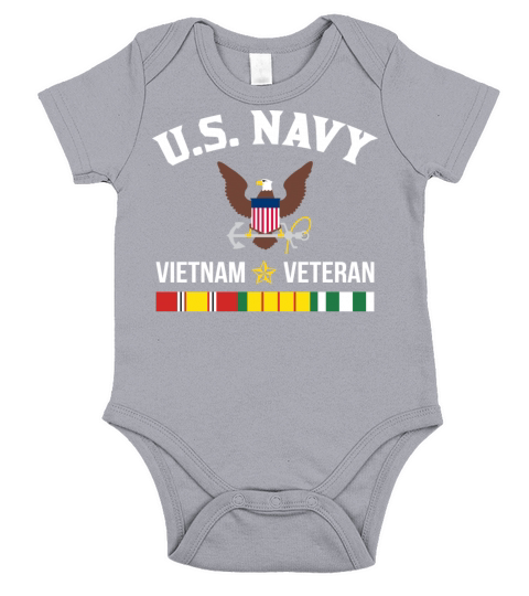 US Navy Vietnam Veteran Short Sleeve Baby One-Piece