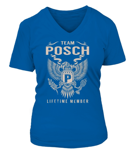 Team POSCH Lifetime Member Name Shirts V-neck T-Shirt Woman