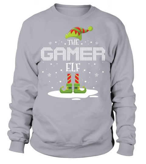 Christmas Family Matching The Gamer Elf Costume Men's Sweatshirt