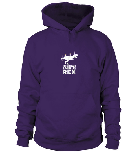 Funny Hanukkah Dinosaur Tyrannosaurus Rex Menorah Shirt Women's Hoodie