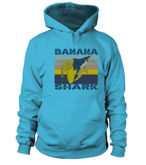 Banana Shark Vintage Gift for Men Women Kids Banan Women's Hoodie