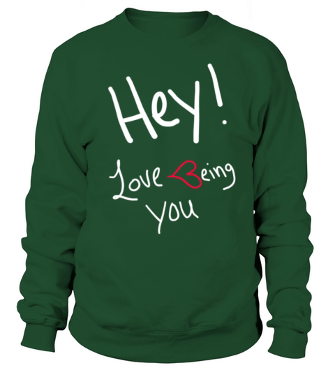 Love being you white writing Men's Sweatshirt