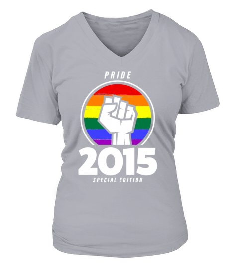 2015 Birthday Gay Pride LGBT Women's V-Neck T-shirt