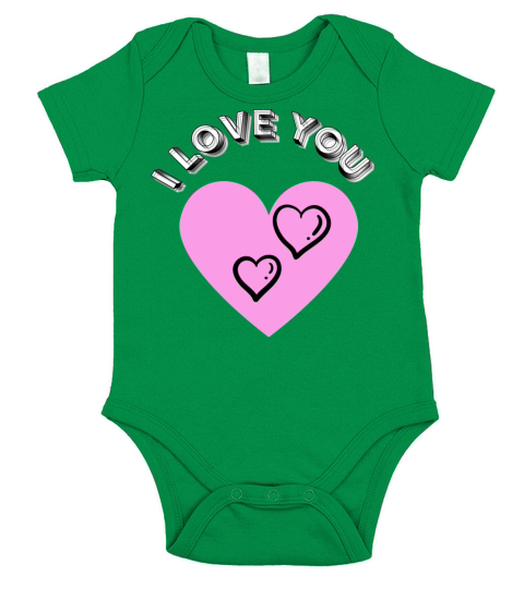 more heart Short Sleeve Baby One-Piece