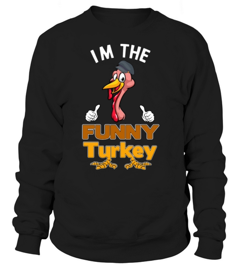 The Funny Turkey Happy Thanksgiving Day Pilgrim Ha Women's Sweatshirt