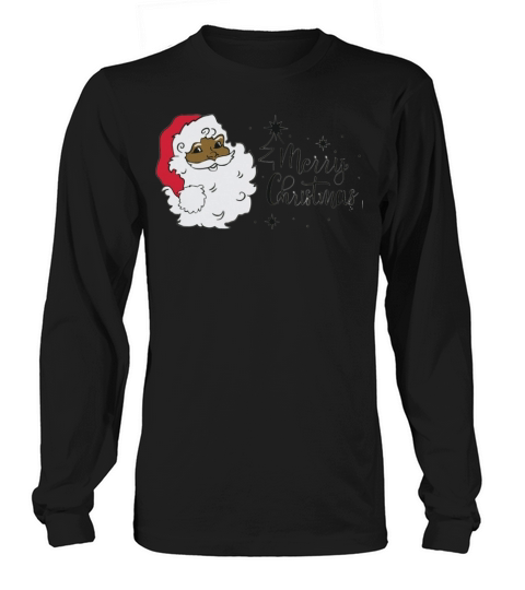 Merry Christmas - Afro Santa Women's Long Sleeve