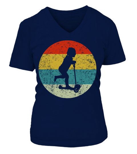 scoter vintage Women's V-Neck T-shirt