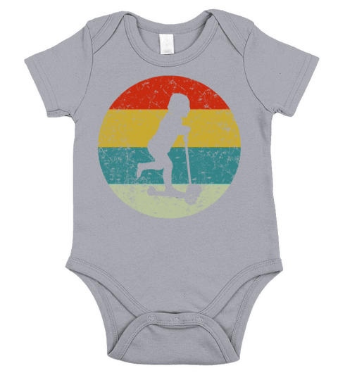 scoter vintage Short Sleeve Baby One-Piece