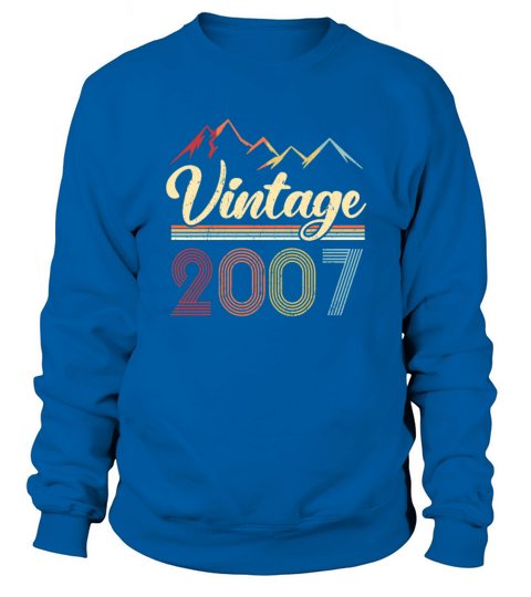 Vintage 2007 14th Birthday Retro 14 Years Old Women's Sweatshirt